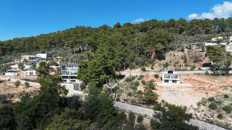 Çalbalı Mevkii Manzaralı Villa – Tepeden Yerleşim Görünümü