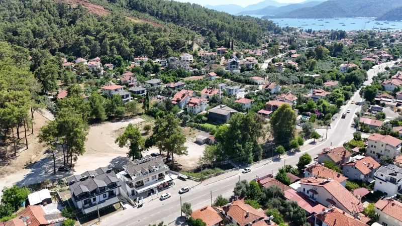 Göcek Merkezde İmarlı Arsa – Kuş Bakışı Körfez Manzarası 1
