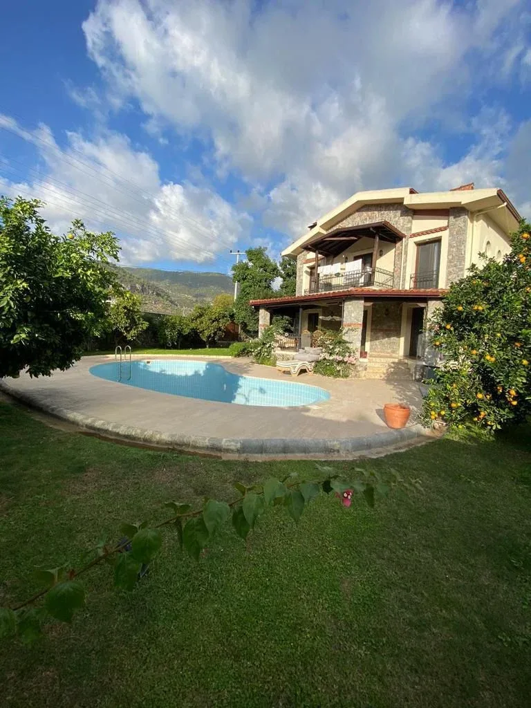 3+1 Stone Villa for Sale with Private Pool in İnlice