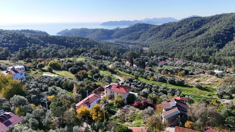 Belenpınar'da Deniz Manzaralı Satılık 223 m² Narenciye Bahçesi